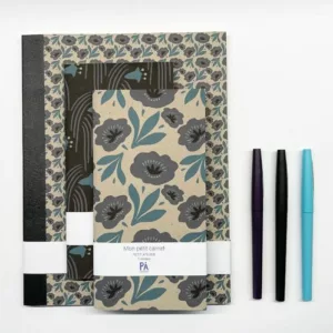 Carnets Reliés - AOP fleurs graphiques