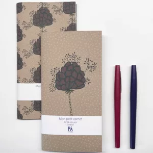 Carnets longs Set de 2 - Arbres Fleurs