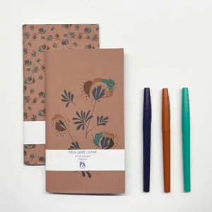 Carnets longs Set de 2 - Original flowers