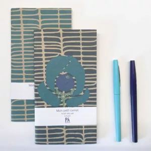Carnets longs Set de 2 - Quadrillage Art Déco