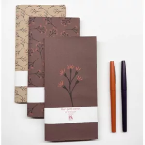 Carnets longs Set de 3 - Plumetis