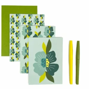 Cartes Livrets - Fleurs Bicolors