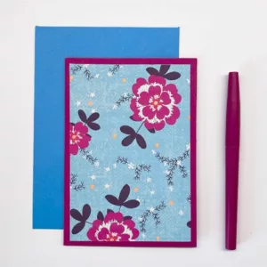 Carte livret - Fleurs légères